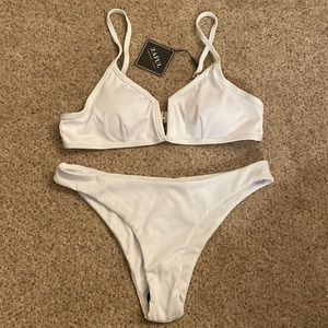 Zaful women’s white bikini set